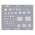 MaAnt Square Hole 0.12MM BGA Reballing Stencil Planting Tin Steel Mesh For iPhone Motherboard